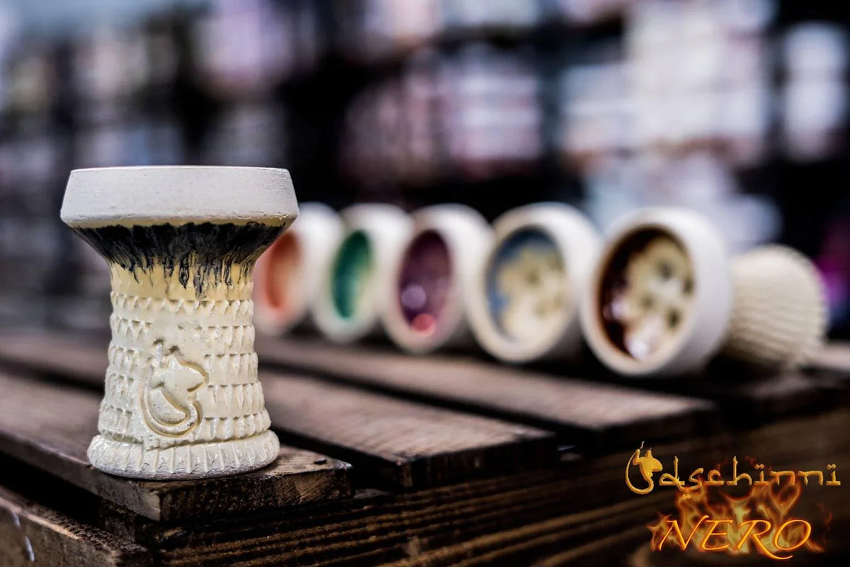 Dschinni Firebrick Nero Black Bowl (not compatible with Seflex) - shishagear - UK Shisha Hookah Black Friday