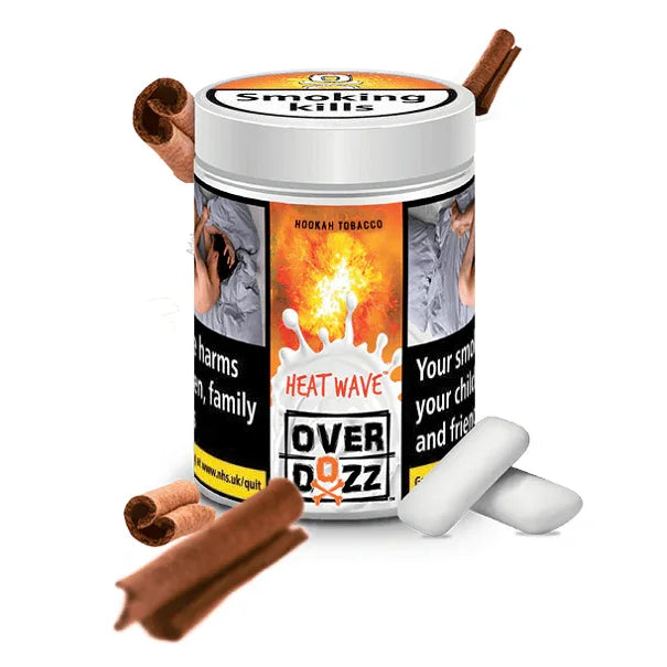 OverDozz Heat Wave (Arabian Cinnamin Gum & Mint) Flavour - shishagear - UK Shisha Hookah Black Friday