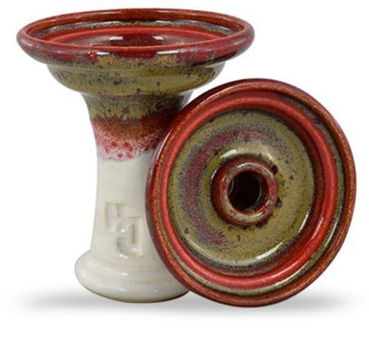 HJ Ferris Hookah Bowl - Red Eye Over White - shishagear - UK Shisha Hookah Black Friday