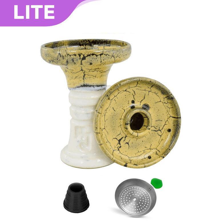 HJ Retro Harmony Hookah Bowl - Yellowberry Over White - shishagear - UK Shisha Hookah Black Friday