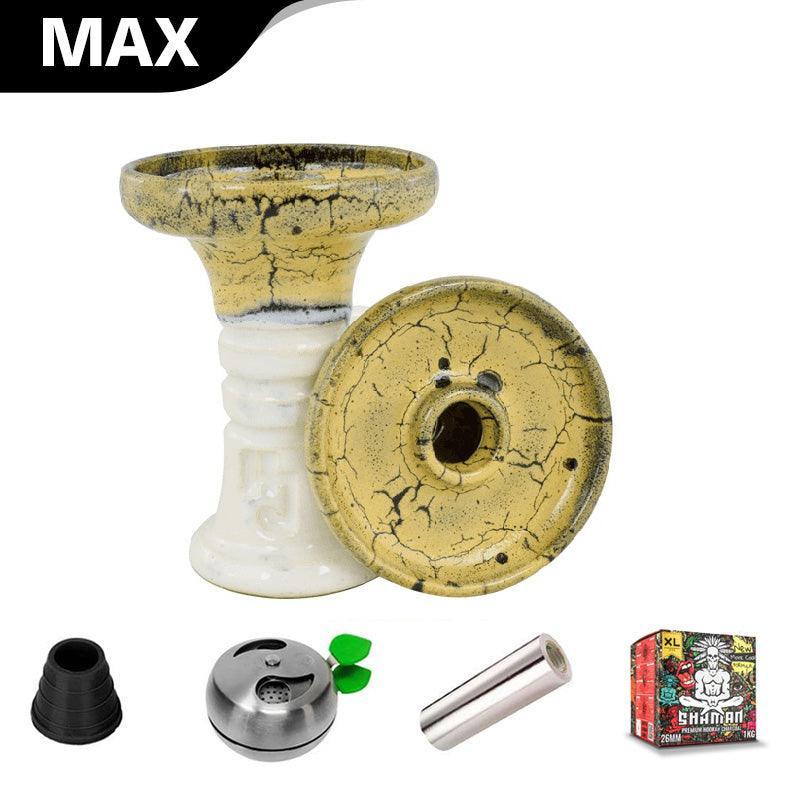 HJ Retro Harmony Hookah Bowl - Yellowberry Over White - shishagear - UK Shisha Hookah Black Friday