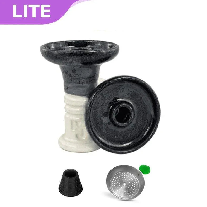 HJ Retro Harmony Hookah Bowl - Wet Ash Over White - shishagear - UK Shisha Hookah Black Friday