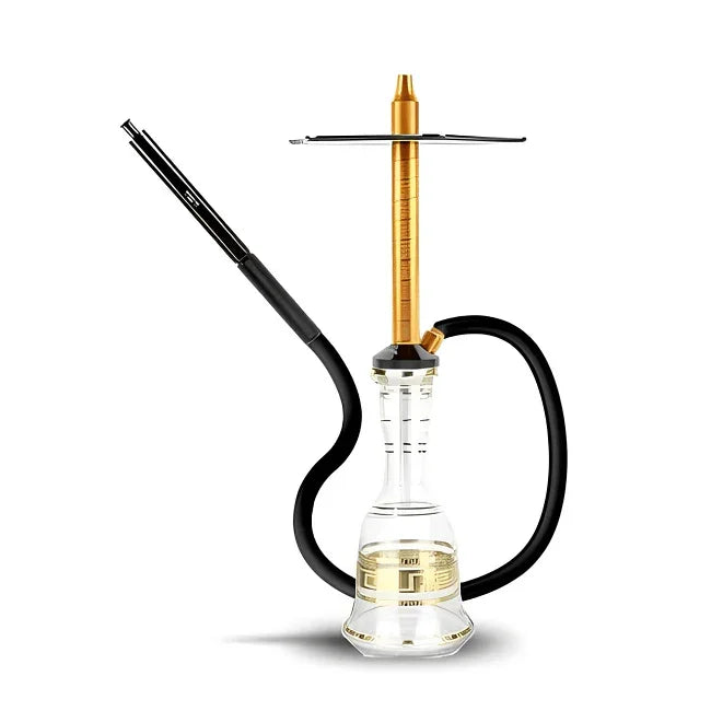 HJ SAOCCA Hookah with Bohemian Base Shisha Set - Gold Black - shishagear - UK Shisha Hookah