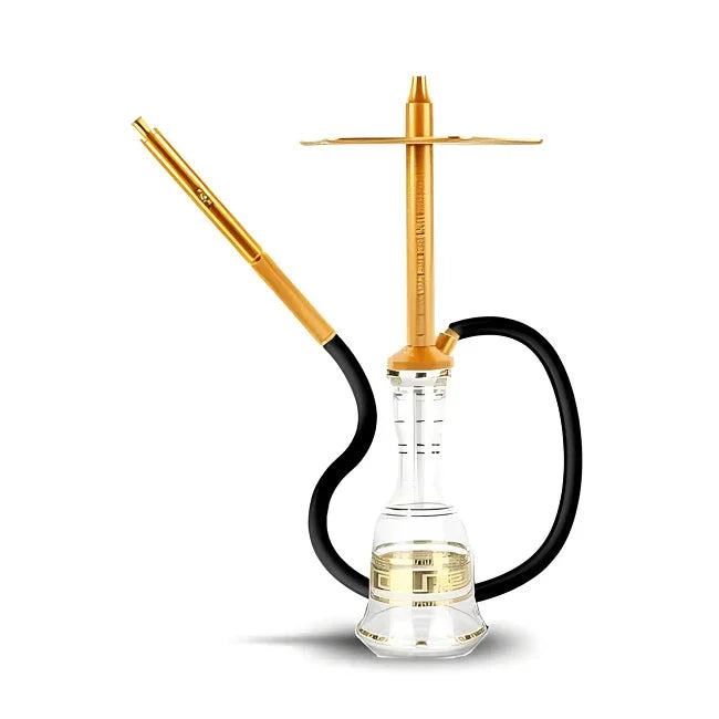 HJ SAOCCA Hookah with Bohemian Base Shisha Set - Gold - shishagear - UK Shisha Hookah