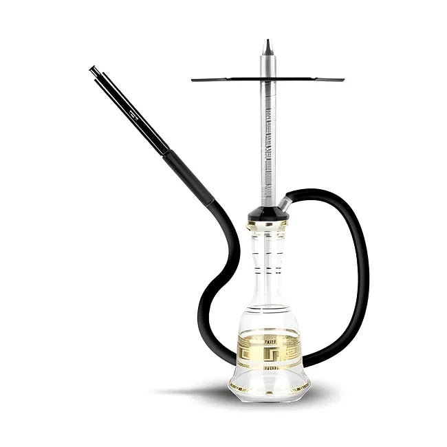 HJ SAOCCA Hookah with Bohemian Base Shisha Set - Silver Black - shishagear - UK Shisha Hookah