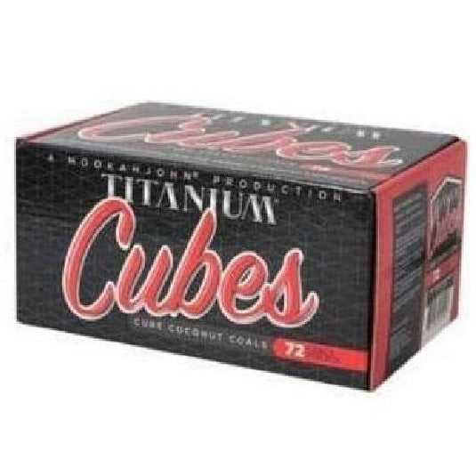 HJ Titanium Coconut Charcoal Cube 1kg (25mm) - shishagear - UK