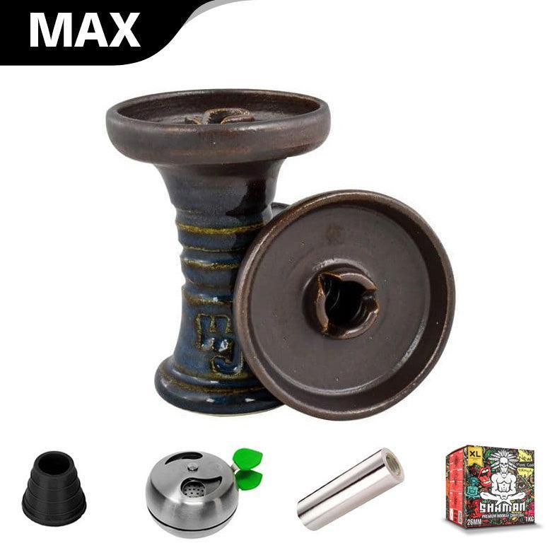 HJ Trimony Hookah Bowl - Nut Blue - shishagear - UK Shisha Hookah Black Friday