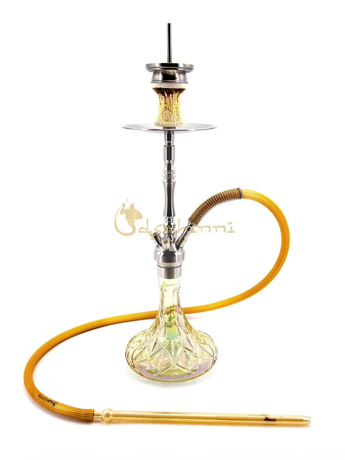 Dschinni Mio Phantom Chrome Hookah Set - shishagear - UK Shisha Hookah Black Friday