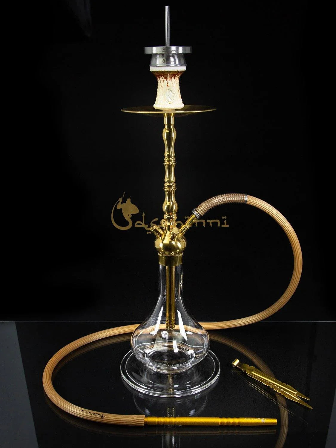 Dschinni Botan Gold Hookah Set - shishagear - UK Shisha Hookah Black Friday