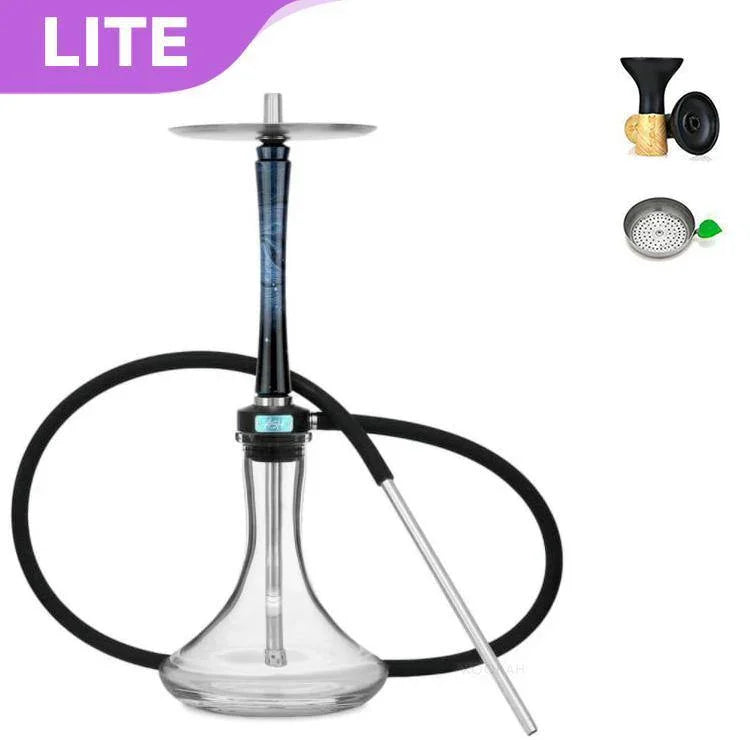 Ash Wood Hookah Haze Mist Shisha Set - Blue - Hookah Shisha - UK