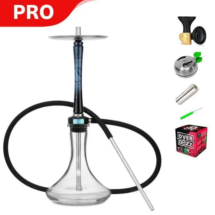 Ash Wood Hookah Haze Mist Shisha Set - Blue - shishagear - UK