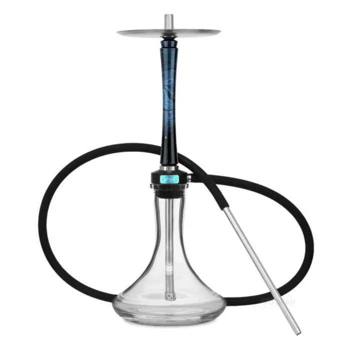Ash Wood Hookah Haze Mist Shisha Set - Blue - shishagear - UK
