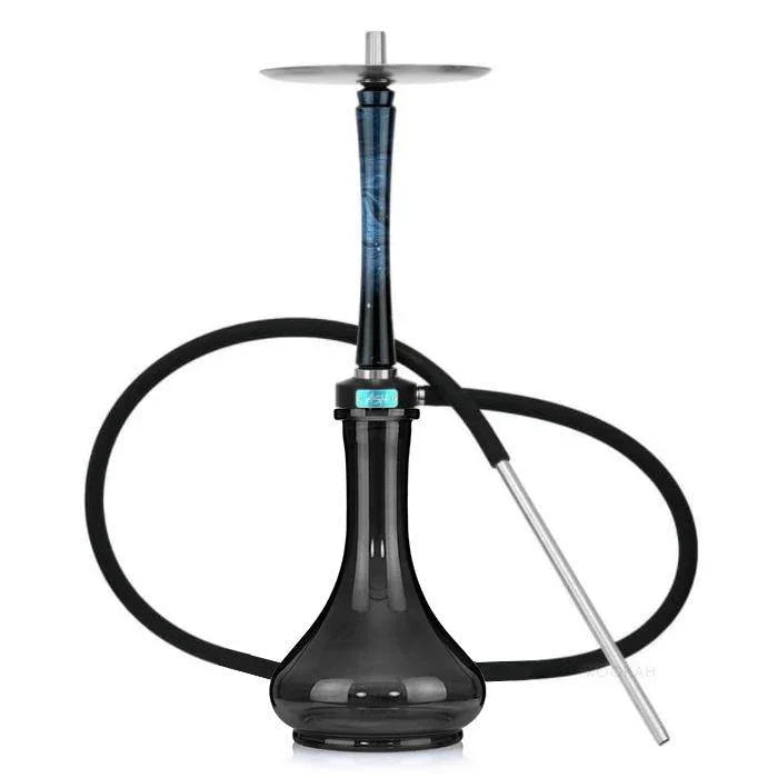 Ash Wood Hookah Haze Mist Shisha Set - Blue - Hookah Shisha