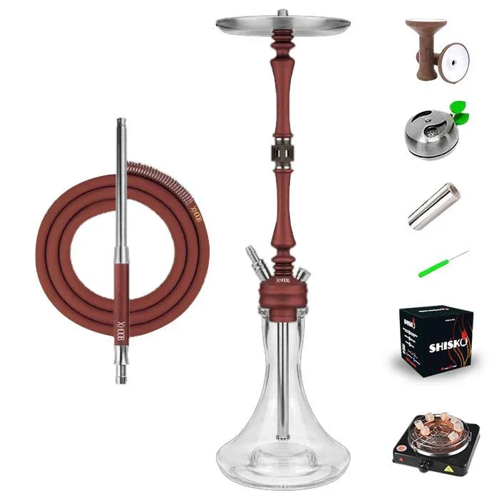 Hoob Mars Hookah - Wine Red