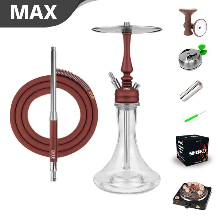 Hoob Mars Mini Hookah - Wine Red