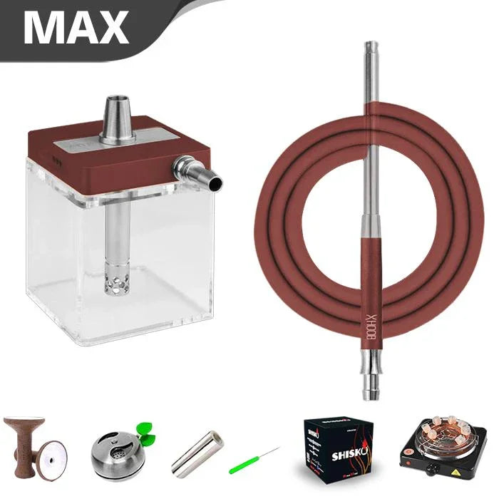 Hoob SubAtom Hookah C - Wine Red