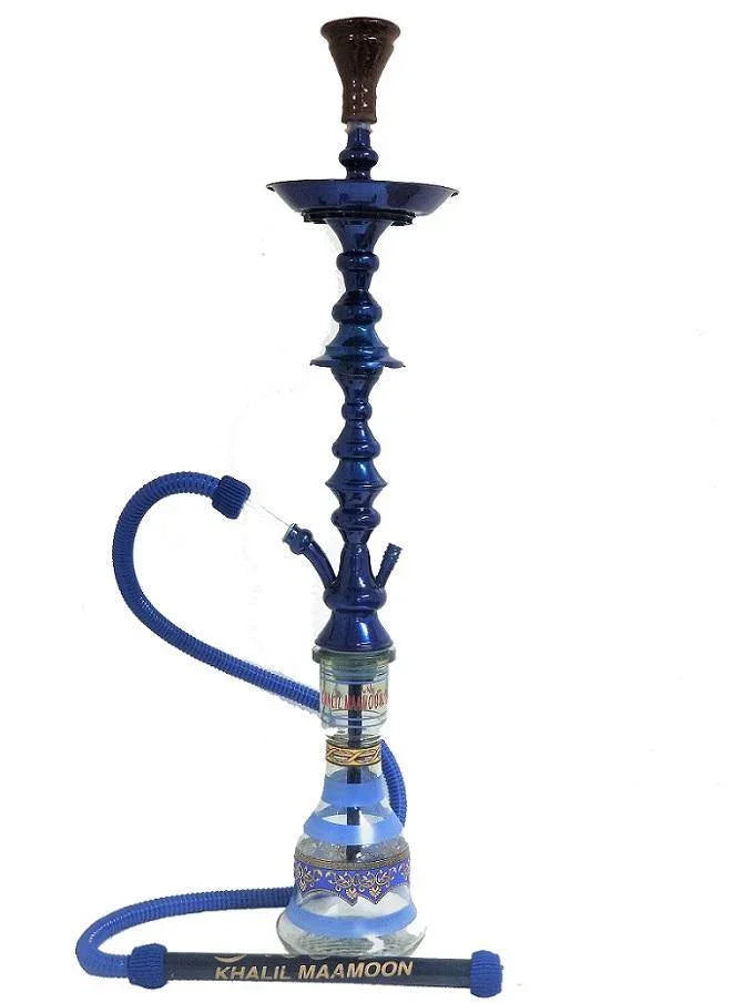 Khalil Mamoon 28" Inch Shareef Hookah Set - Blue - shishagear - UK Shisha Hookah Black Friday