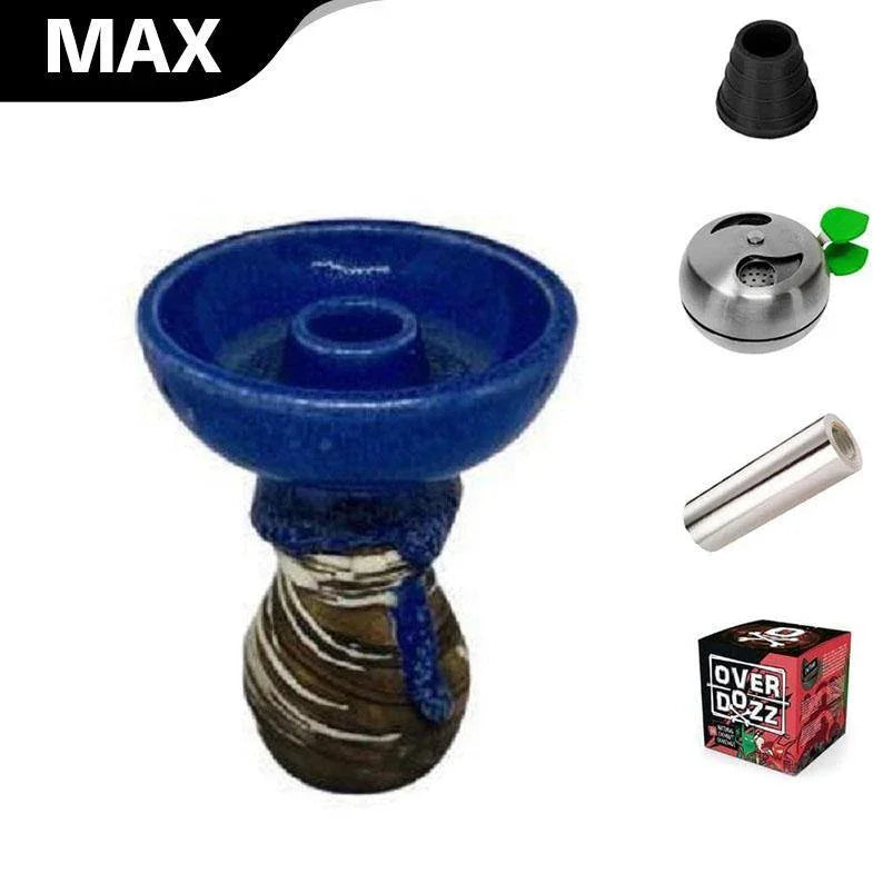 Kolos Harunta Hookah Bowl - Rustic Blue - shishagear - UK