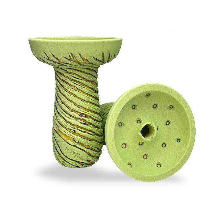 Kong Hookah Bowl - Lava Phunnel White Green - shishagear - UK Shisha Hookah Black Friday