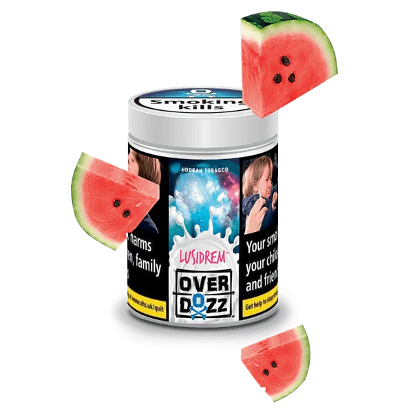 OverDozz Lusidrem (Watermelon and Mint) Flavour - shishagear - UK Shisha Hookah Black Friday