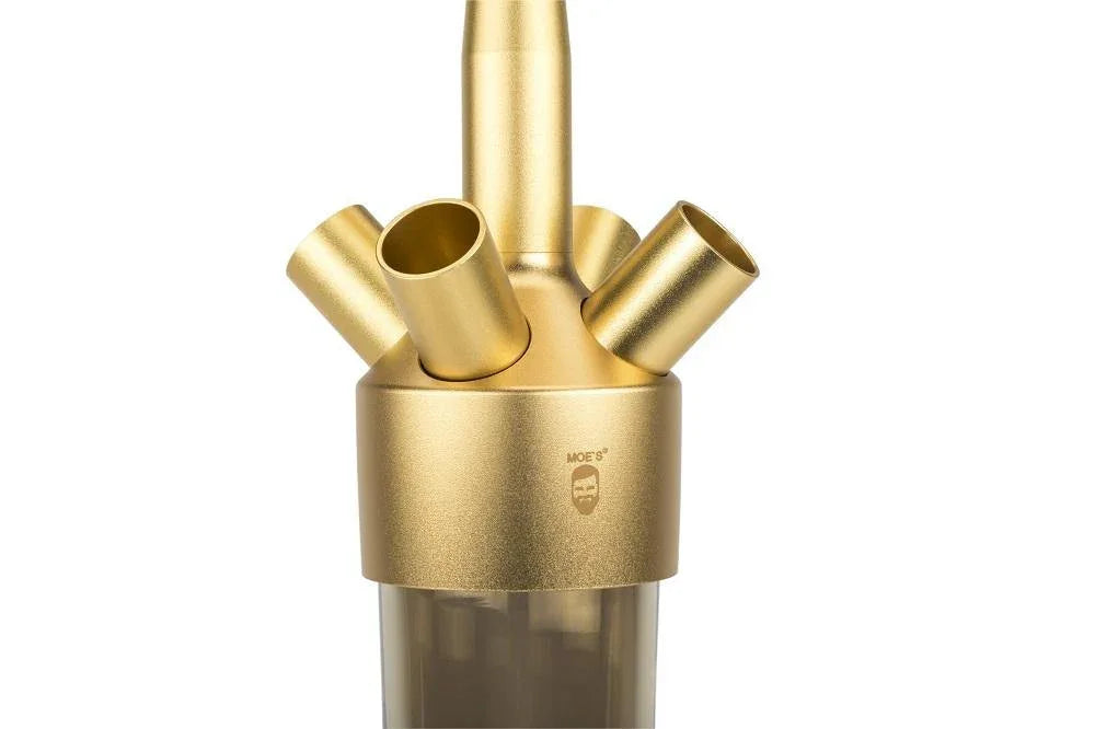 MOE'S WANTED M1 Aluminium Gold Matt Hookah Set - shishagear - UK