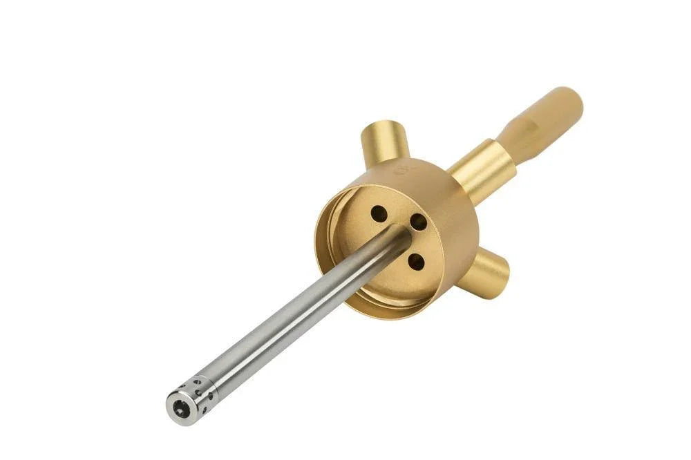 MOE&#39;S WANTED M1 Aluminium Gold Matt Hookah Set - shishagear - UK