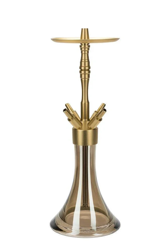 MOE'S WANTED M2 Aluminium Gold MattHookah Set - shishagear - UK