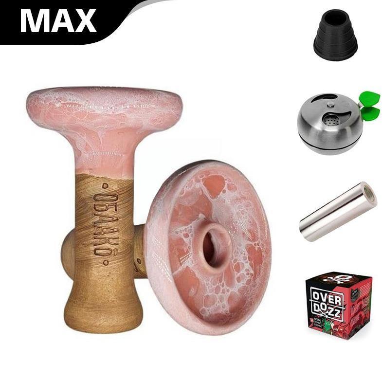 Oblako Phunnel L Bowl- Marble Pink White (55) - shishagear - UK