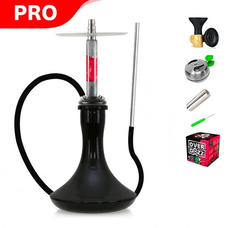 Marowood Stick Hookah With Base Set - Red Resin Stabwood - shishagear - UK Shisha Hookah Black Friday