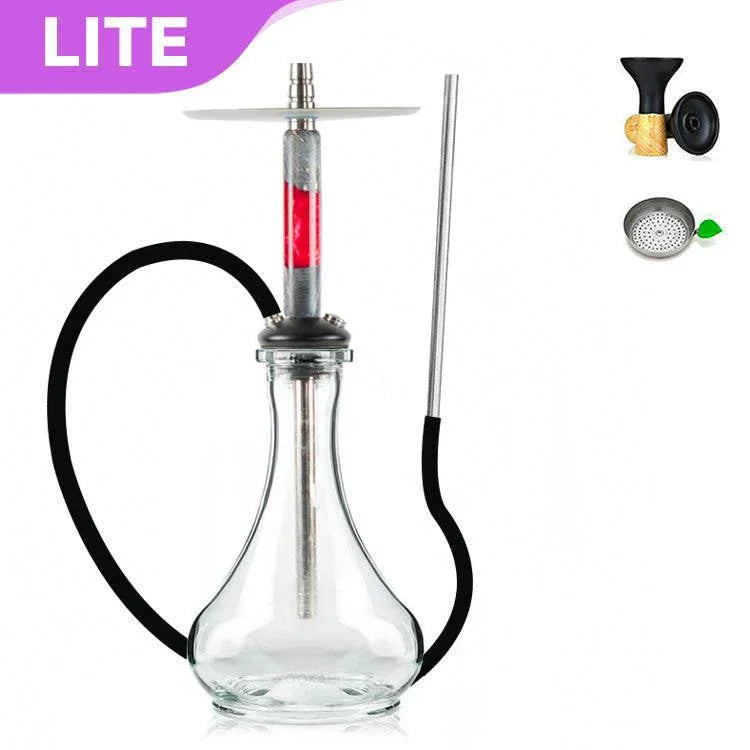 Marowood Stick Hookah With Base Set - Red Resin Stabwood - shishagear - UK Shisha Hookah Black Friday