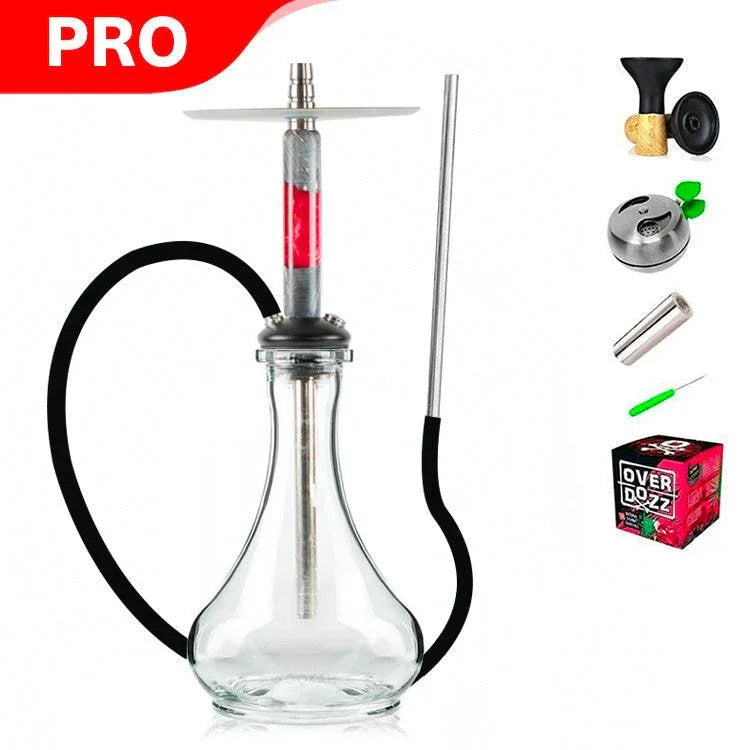 Marowood Stick Hookah With Base Set - Red Resin Stabwood - shishagear - UK Shisha Hookah Black Friday