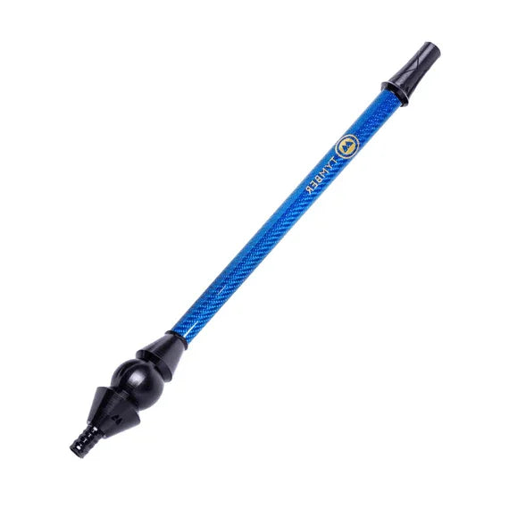 Mason Shishaware Tymber War Black with Blue Carbon Weave Tube Set - shishagear - UK Shisha Hookah