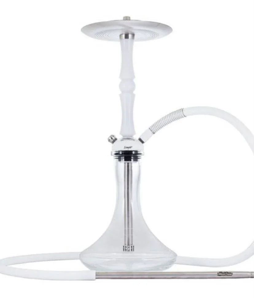 MattPear Simple M Ball Hookah with Molasses Catcher - White - shishagear - UK