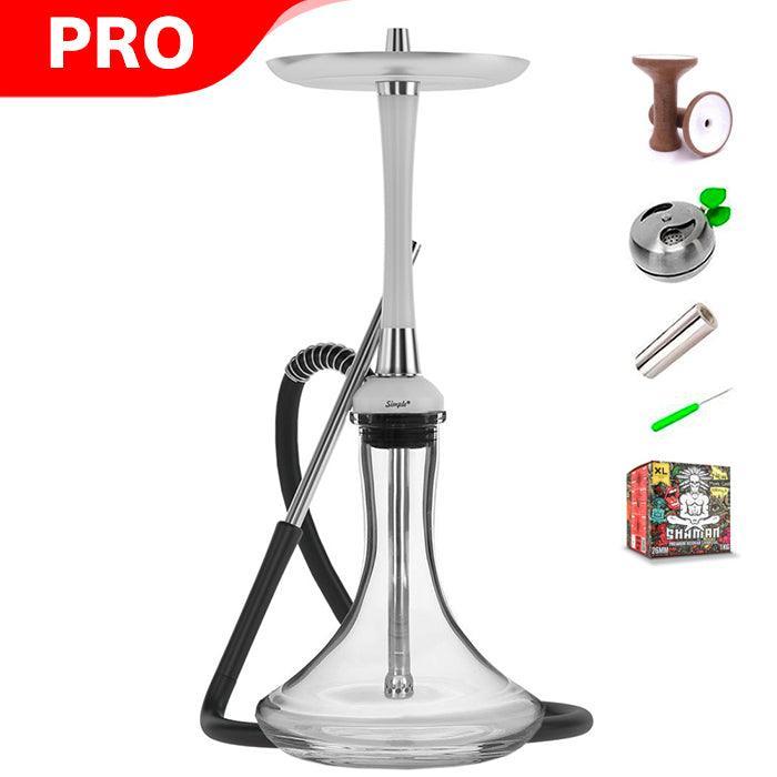 MattPear Simple S Pro Slim Hookah - White - shishagear - UK Shisha Hookah Black Friday