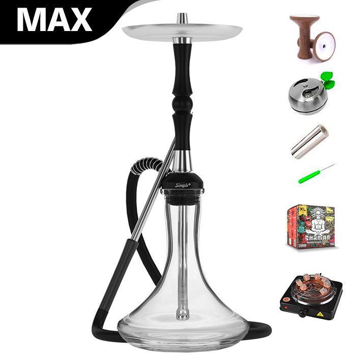 MattPear Simple S Pro Ball Hookah - Black - shishagear - UK Shisha Hookah Black Friday