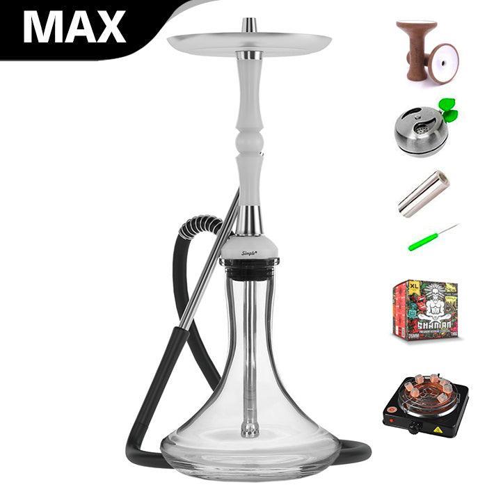 MattPear Simple S Pro Ball Hookah - White - shishagear - UK Shisha Hookah Black Friday