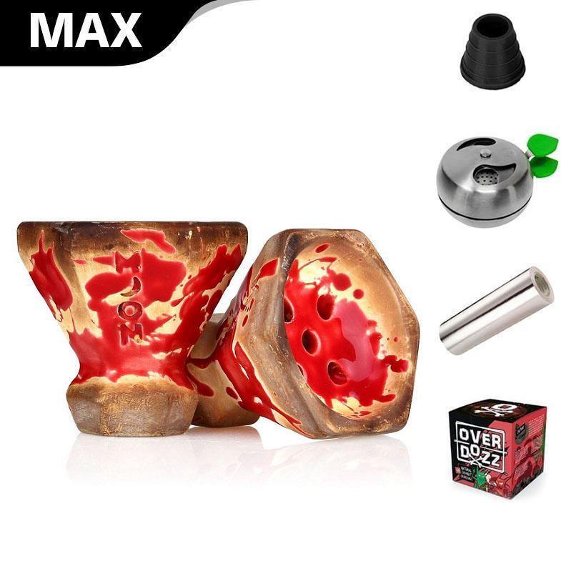 Moon Grand Cap Bowl - Red - shishagear - UK