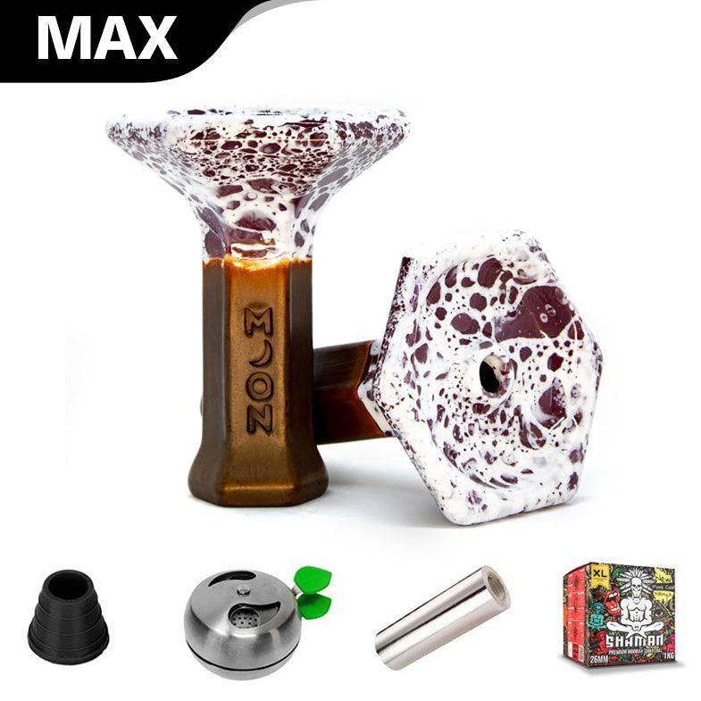 Moon Grand Phunnel V2 Bowl - Marble Violet - shishagear - UK Shisha Hookah Black Friday