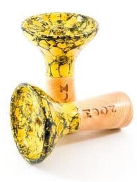 Moon Killer Bowl - Marble Yellow Black - shishagear - UK Shisha Hookah Black Friday