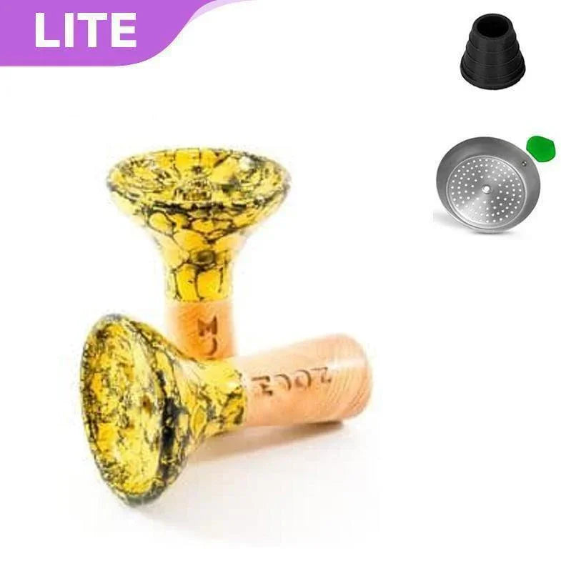 Moon Killer Bowl - Marble Yellow Black - shishagear - UK Shisha Hookah Black Friday