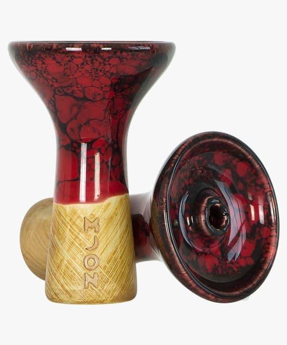 Moon Phunnel Bowl - Marble Red Black