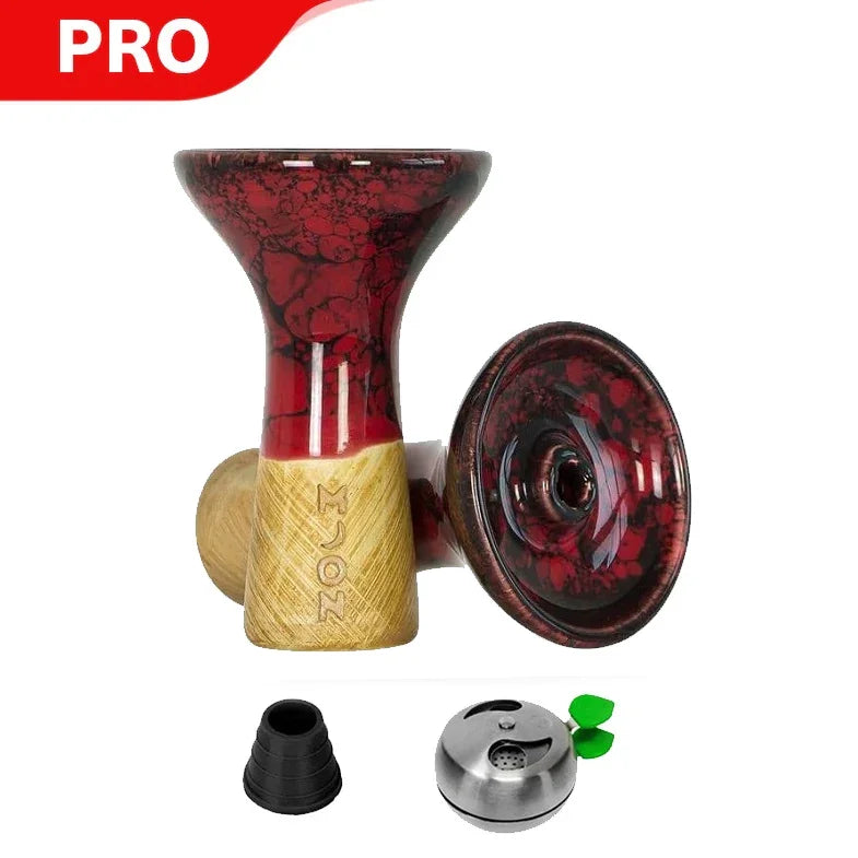 Moon Phunnel Bowl - Marble Red Black