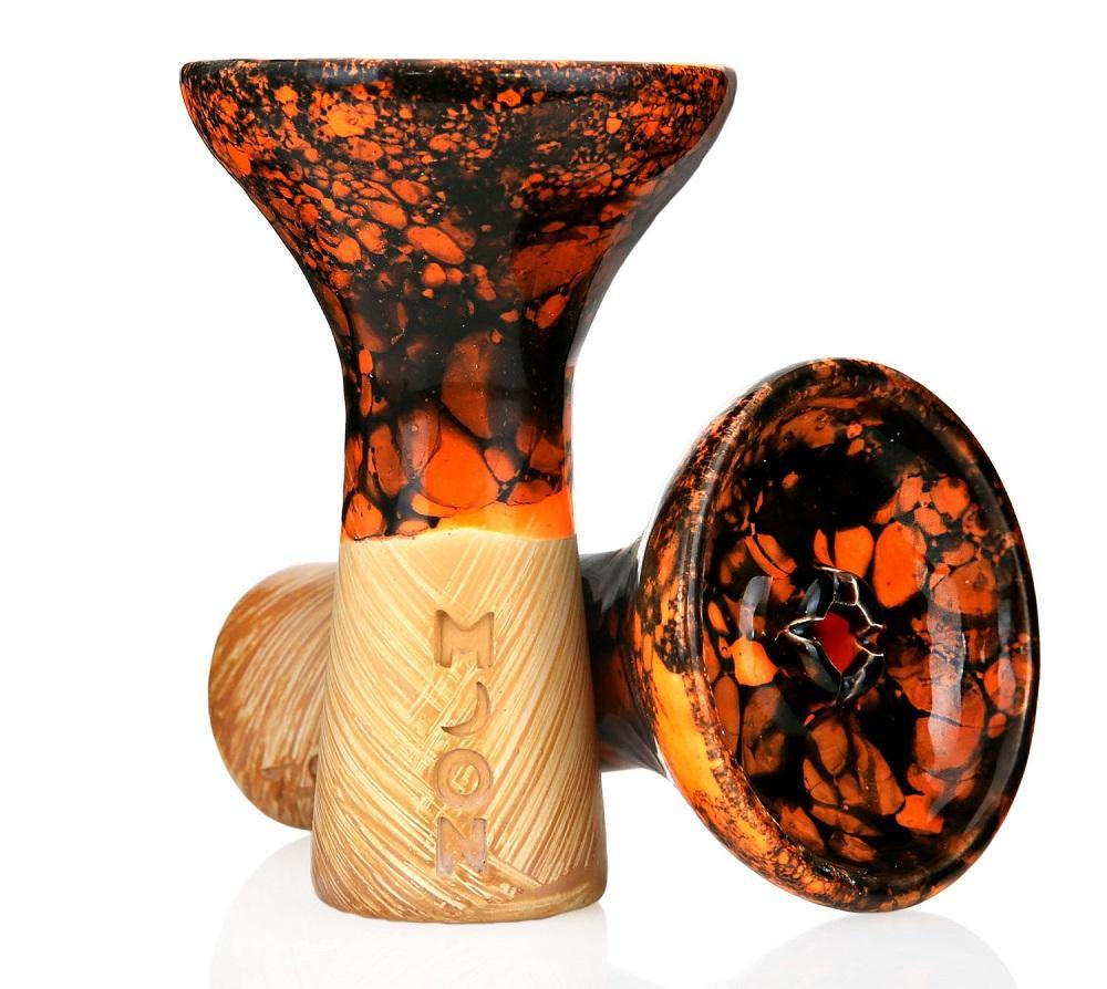 Moon Phunnel Marble Bowl - Orange Black - shishagear - UK