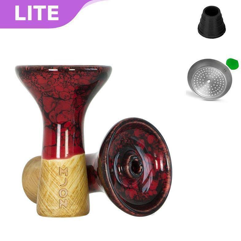 Moon Phunnel Marble Bowl - Red Black - shishagear - UK