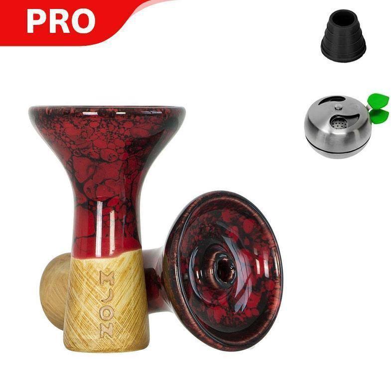 Moon Phunnel Marble Bowl - Red Black - shishagear - UK