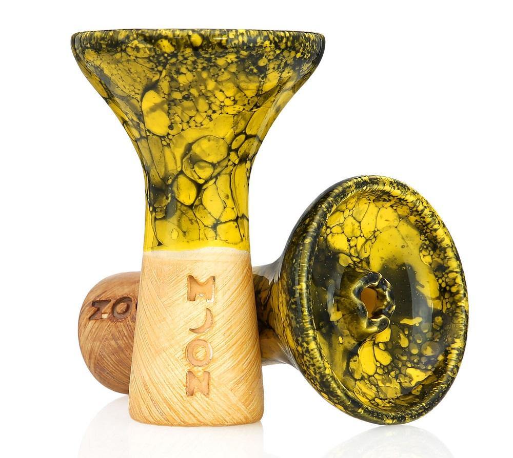Moon Phunnel Marble Bowl - Yellow Black - shishagear - UK