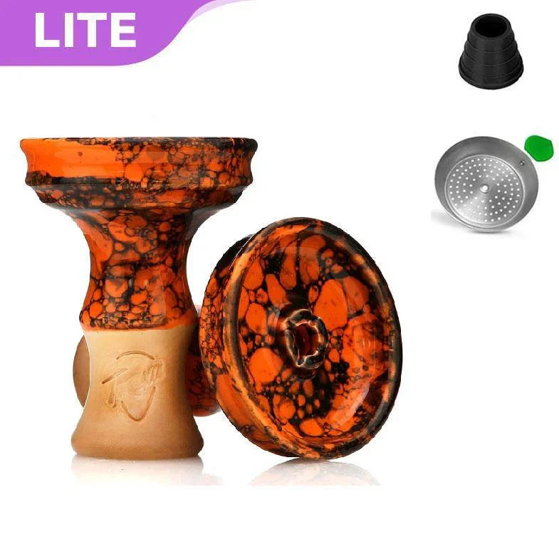 Moon Tresha Kitti Phunnel Bowl - Marble Orange - shishagear - UK