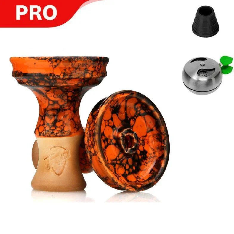 Moon Tresha Kitti Phunnel Bowl - Marble Orange - shishagear - UK