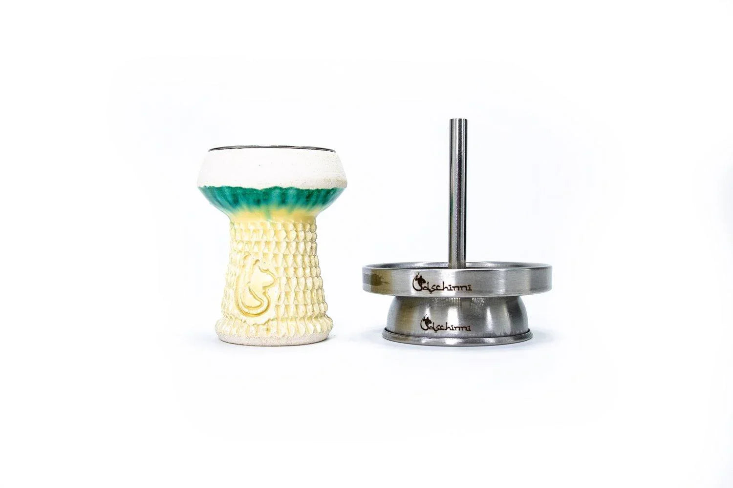 Dschinni Firebrick Bowl Nero Green Vulcan Pro - shishagear - UK