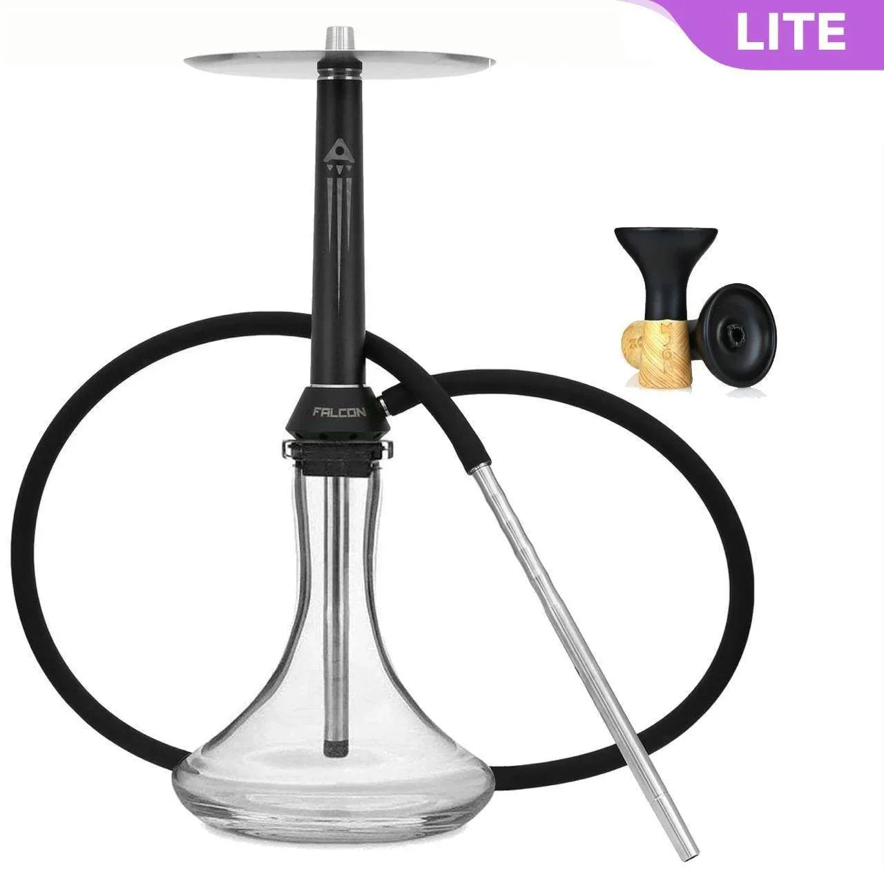 Nova Smoke Falcon Clear Hookah Set - shishagear - UK